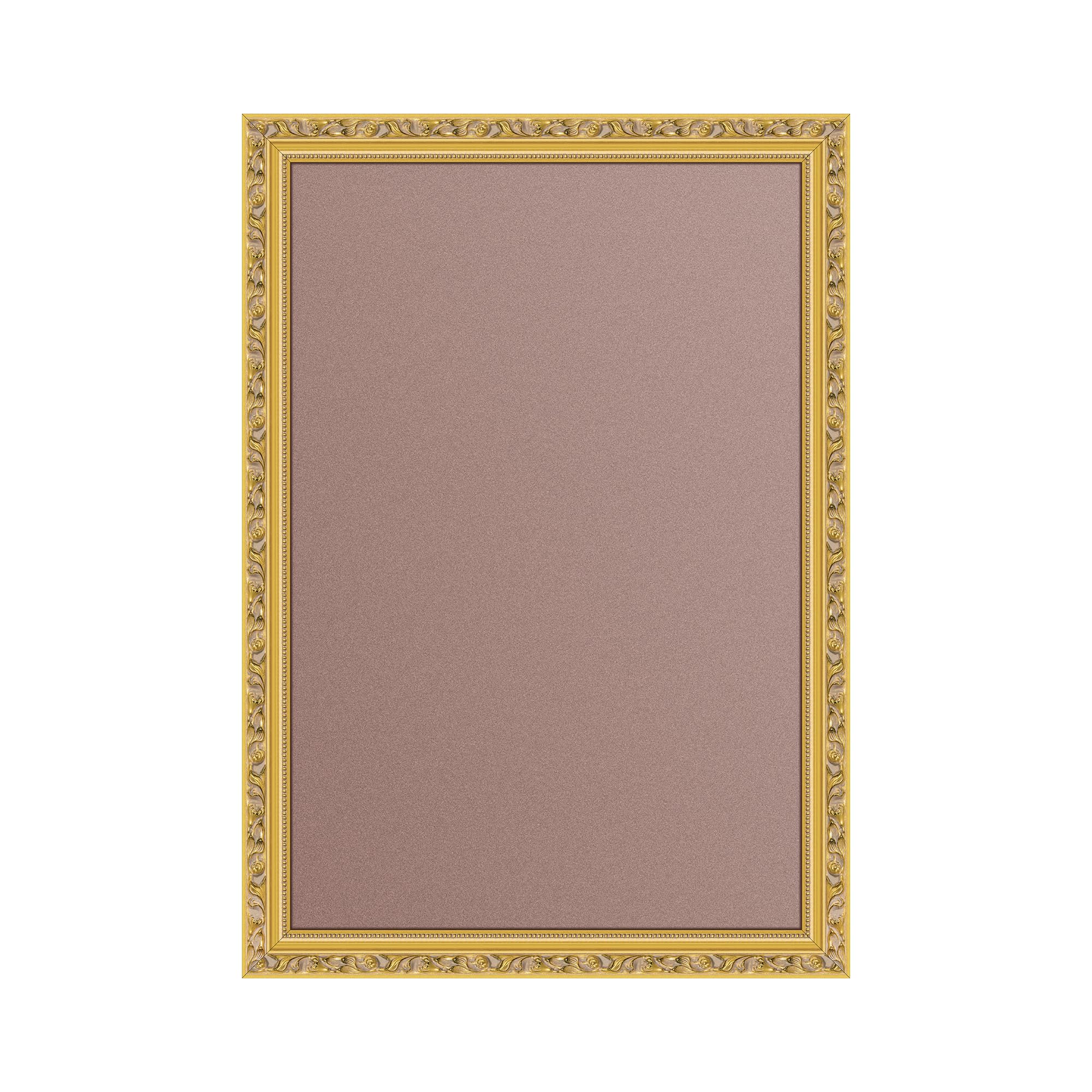 Cadre photo en bois doré 61x91,4 ArtXO avec système d'accrochage double