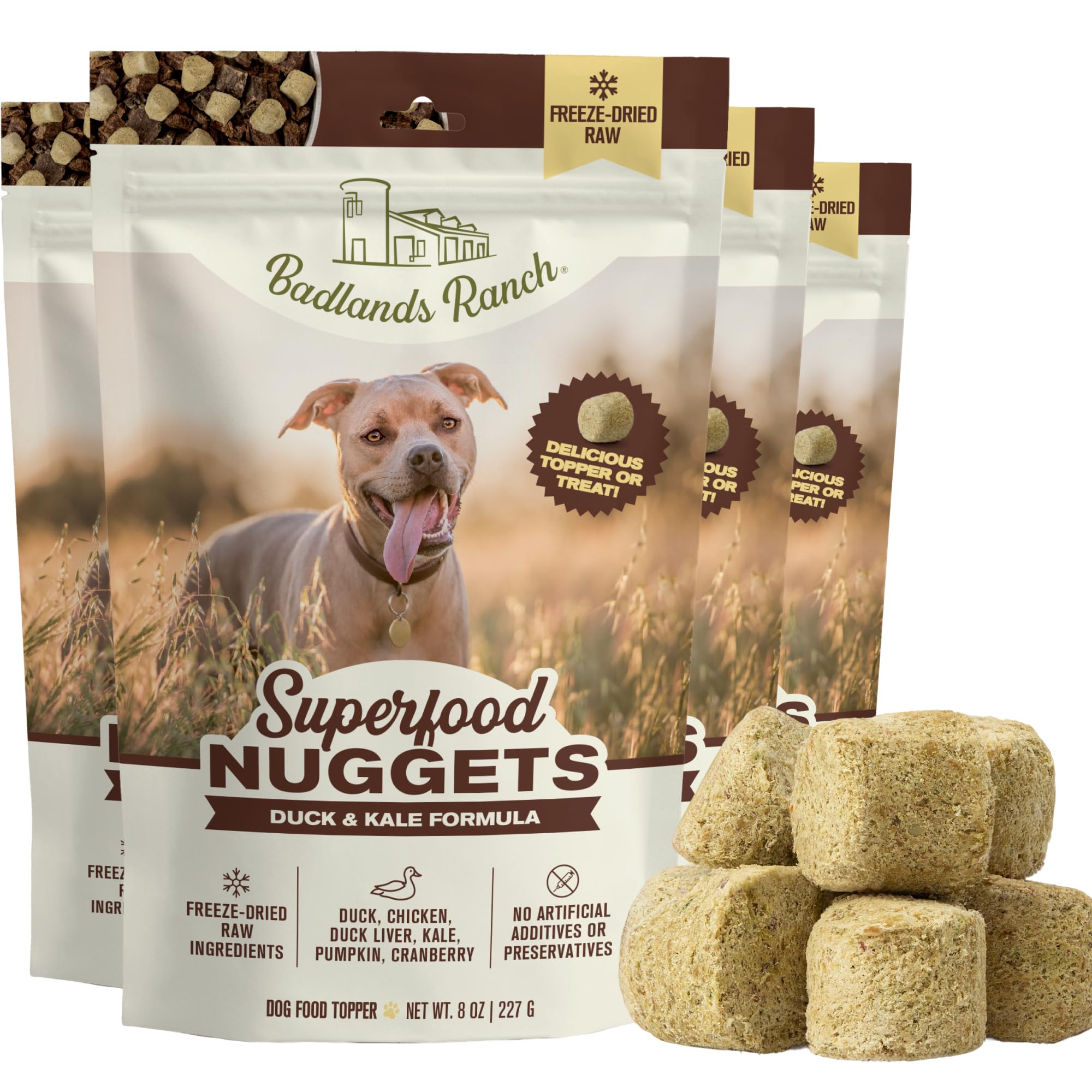 BADLANDS RANCH Superfood Nuggets – Freeze-Dried Raw Dog Treat