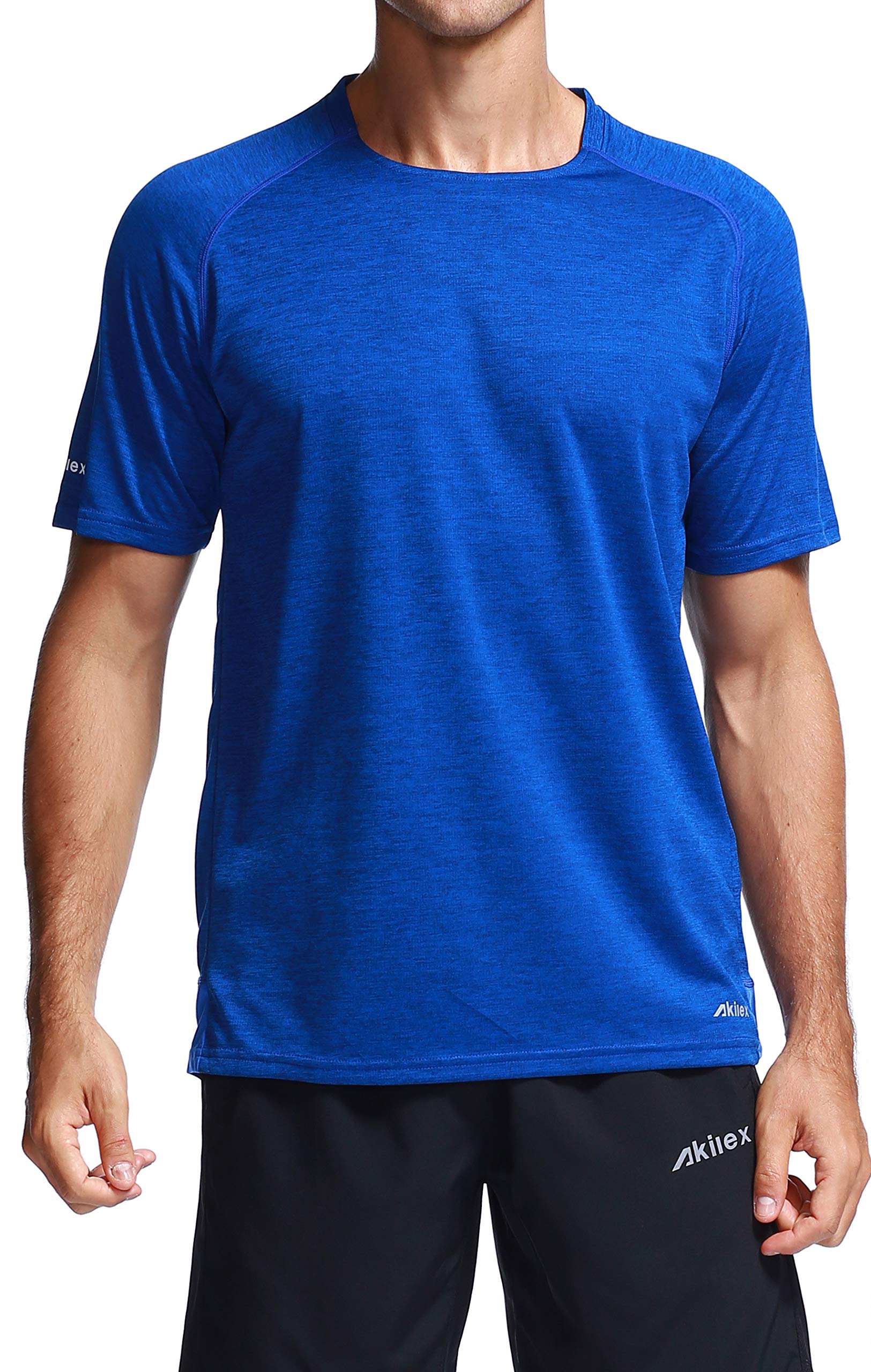 Mens Running Dry Fit T-Shirt Athletic Outdoor Short Sleeve Comfortable Sports Top