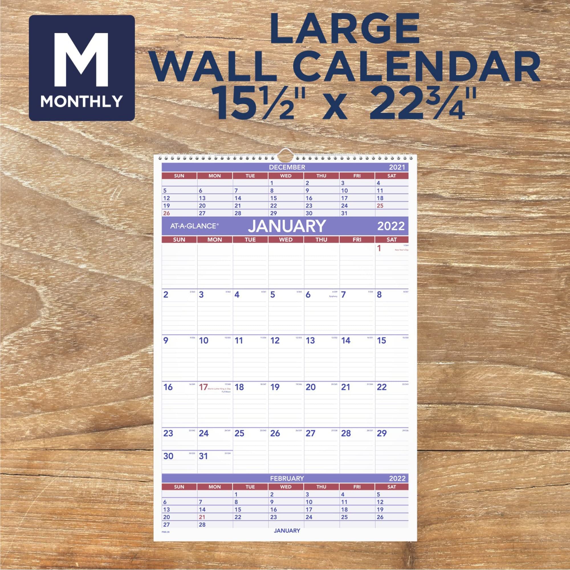 2022 Wall Calendar By At-a-glance, 15... Wholesale