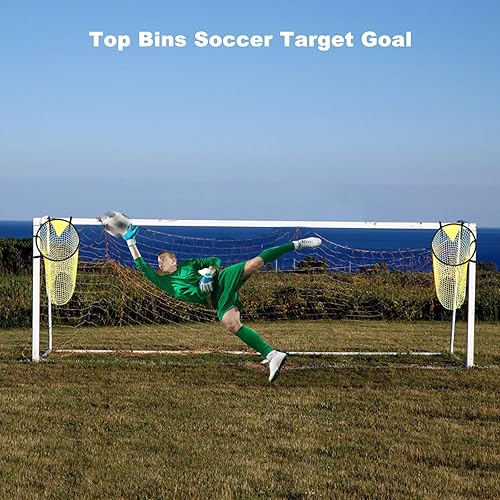 Miniatura 6 de Objetivos de fútbol para entrenamiento de goles redes de objetivos de fútbol para entrenamiento de precisión de tiros - Equipo de práctica de