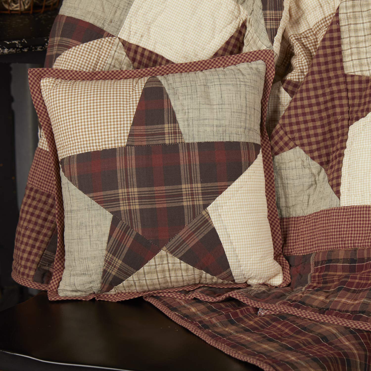 hobo / ARMY CLOTH  PATCHWORK CUSHION /OV HOBO / COTTON FRENCH ARMY CLOTH & COTTON US ARMY CLOTH PATCHWORK