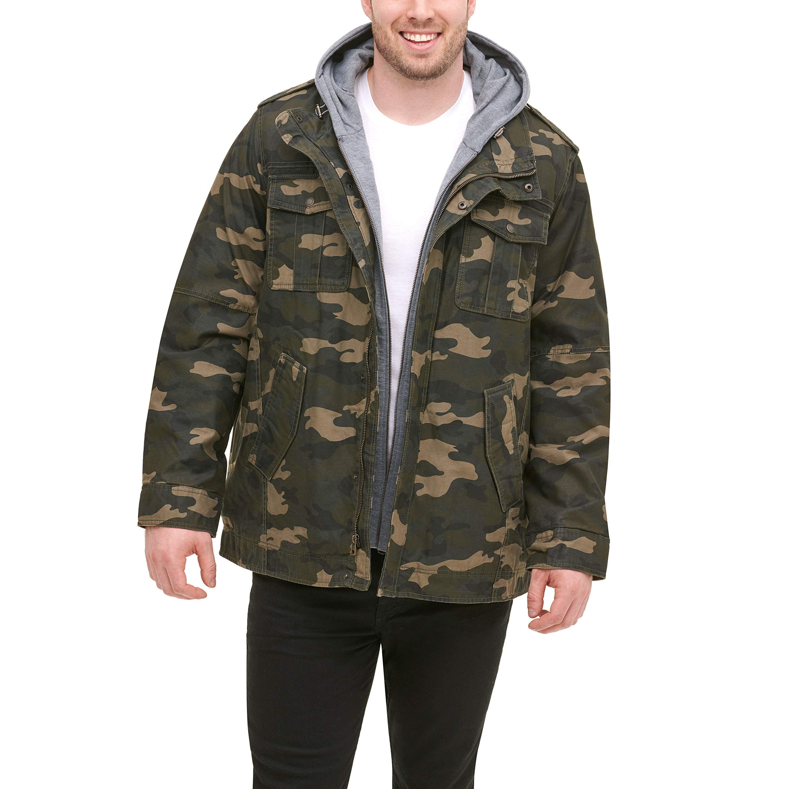 Levi's® Levi's Men's Washed Cotton Hooded Military Jacket