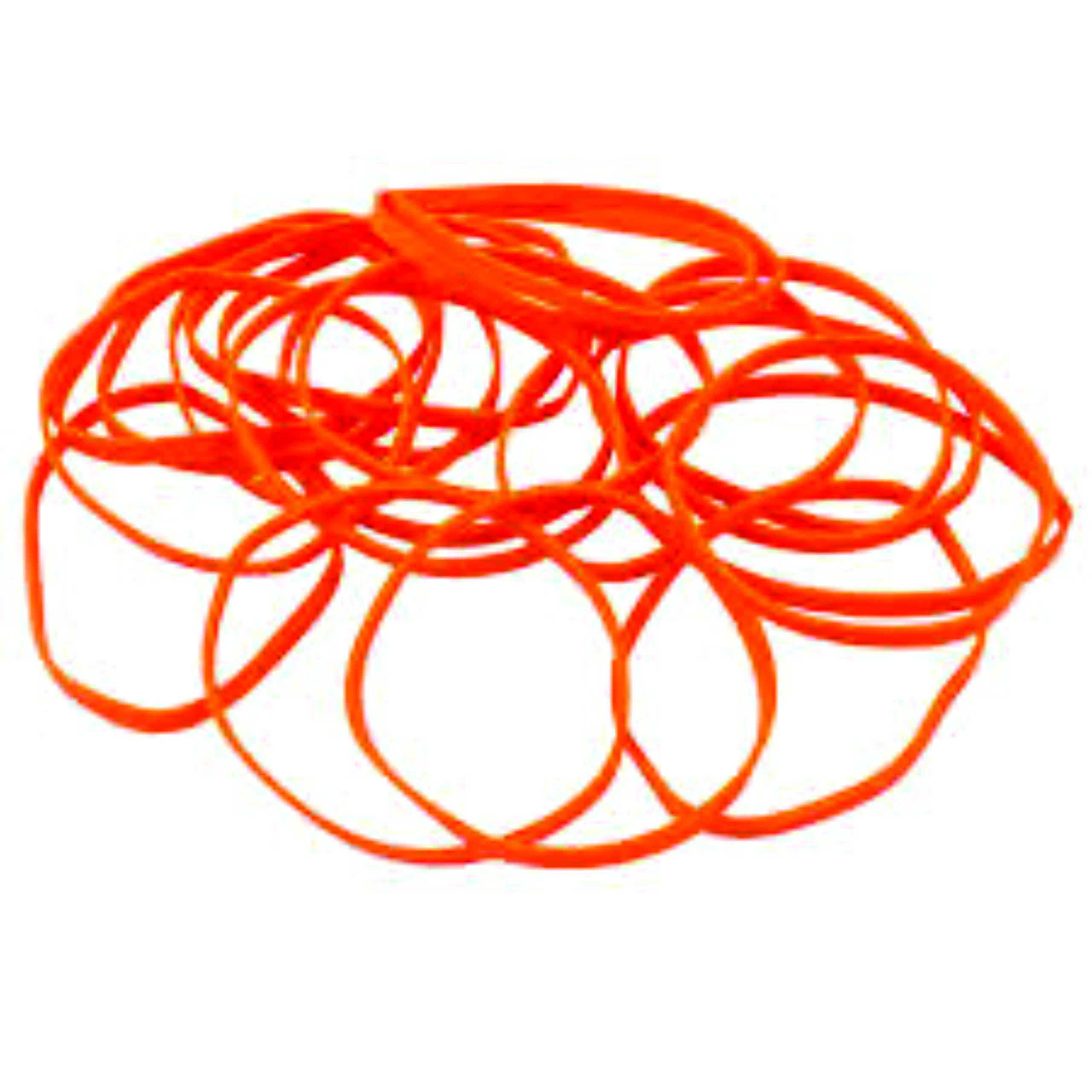 Rubber Bands 180 Pcs 5CM Approx. Dia Orange Color, New Pack