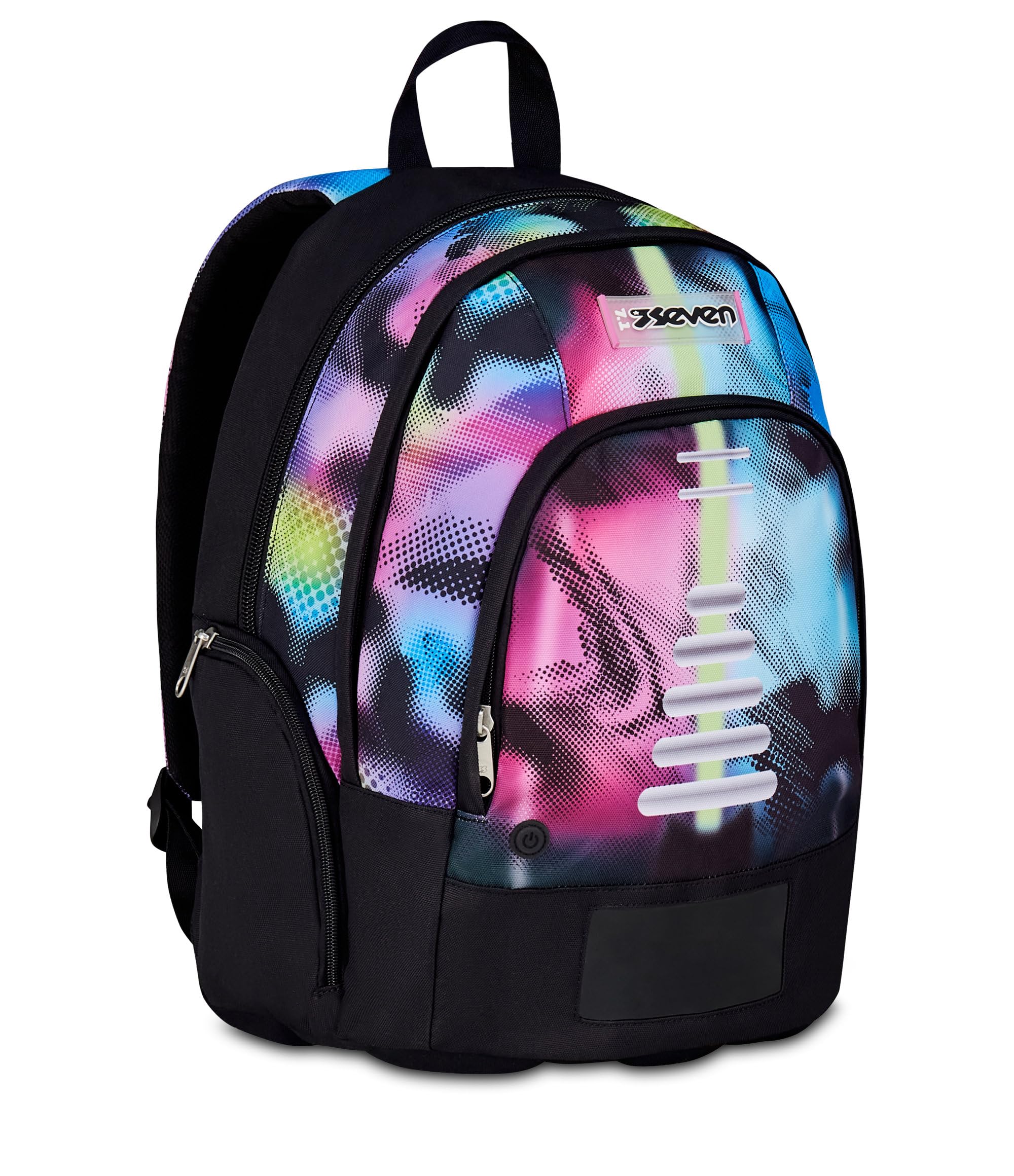 Seven Zaino Scuola Dual Write Down, Fucsia, Doppio Scomparto Da 31 Litri Di Capacità, Con Tasca Per PC, Tasca Per Borraccia e Tasca Con Organizer, Scuole Medie e Superiori, Per Ragazza