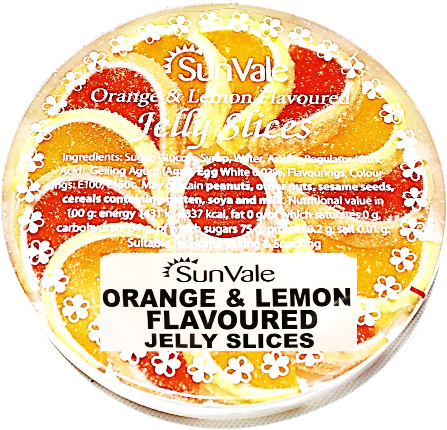 Orange and Lemon Flavoured Jelly Slices 200g by SunVale Amazon.co.uk Grocery
