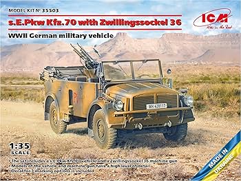 ドイツ軍参謀用TYPE 170V カブリオレ＆ドイツ Kfz.70 2点セット ドイツ軍 170V パーソネンワーゲンカブリオレ＋兵隊4体付