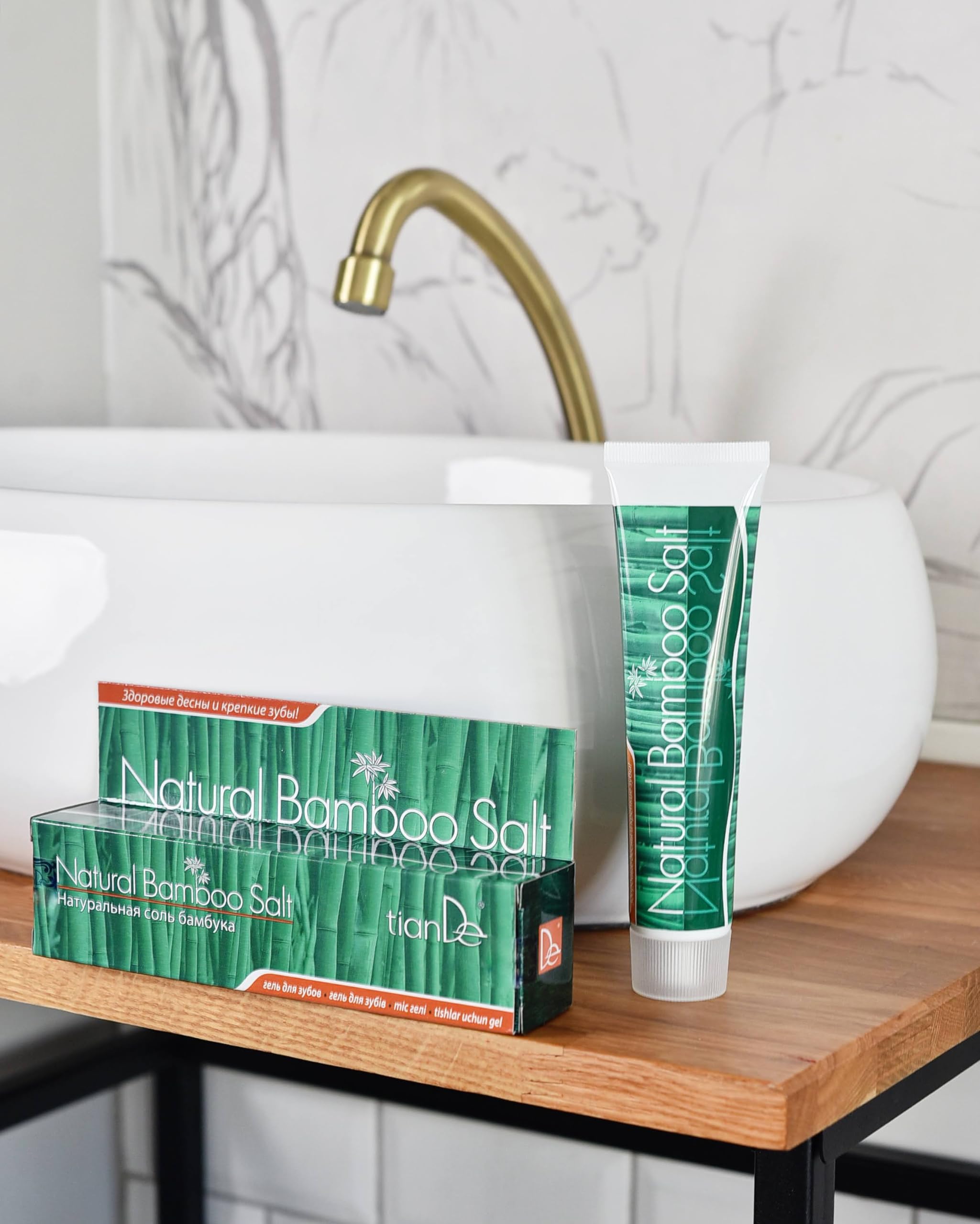 TianDe 60141 Natural Bamboo Salt Toothpaste Gel 120g : Amazon.com