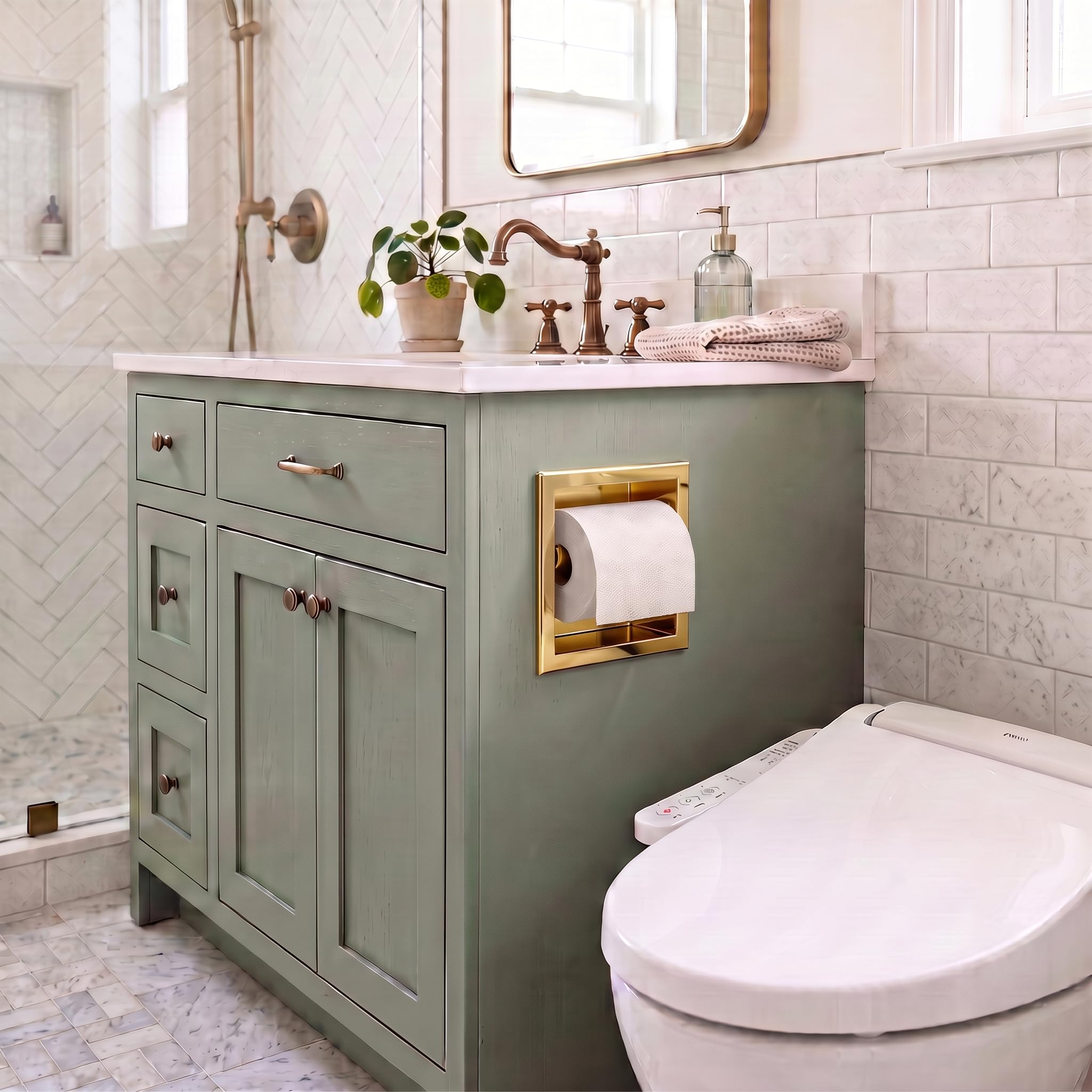 Toilet Paper Holder for Bathroom Renovation — Amazon image 6