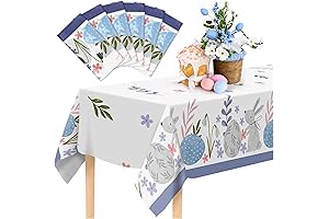 6-Pack Disposable Easter Party Tablecloths