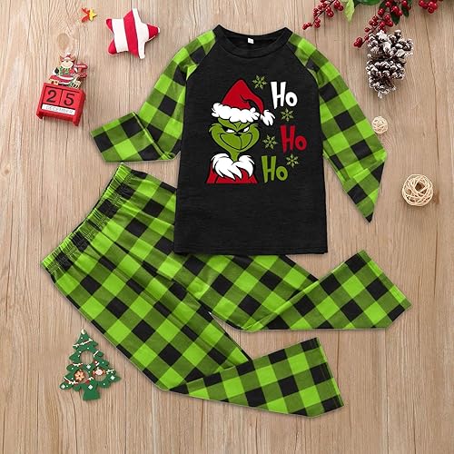 Miniatura 6 de Ogiraw Pijamas de Navidad familiares a juego, conjuntos familiares a juego, pijamas de Navidad de satén, ropa de dormir para la familia