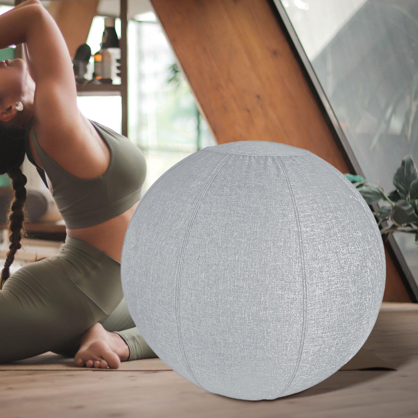 Baoblaze Copertura per Palla da, Copertura per Palla di Equilibrio con Maniglia, Leggera, Anti-Scoppio, Copertura per Palla da Esercizi, Protezione per Pa