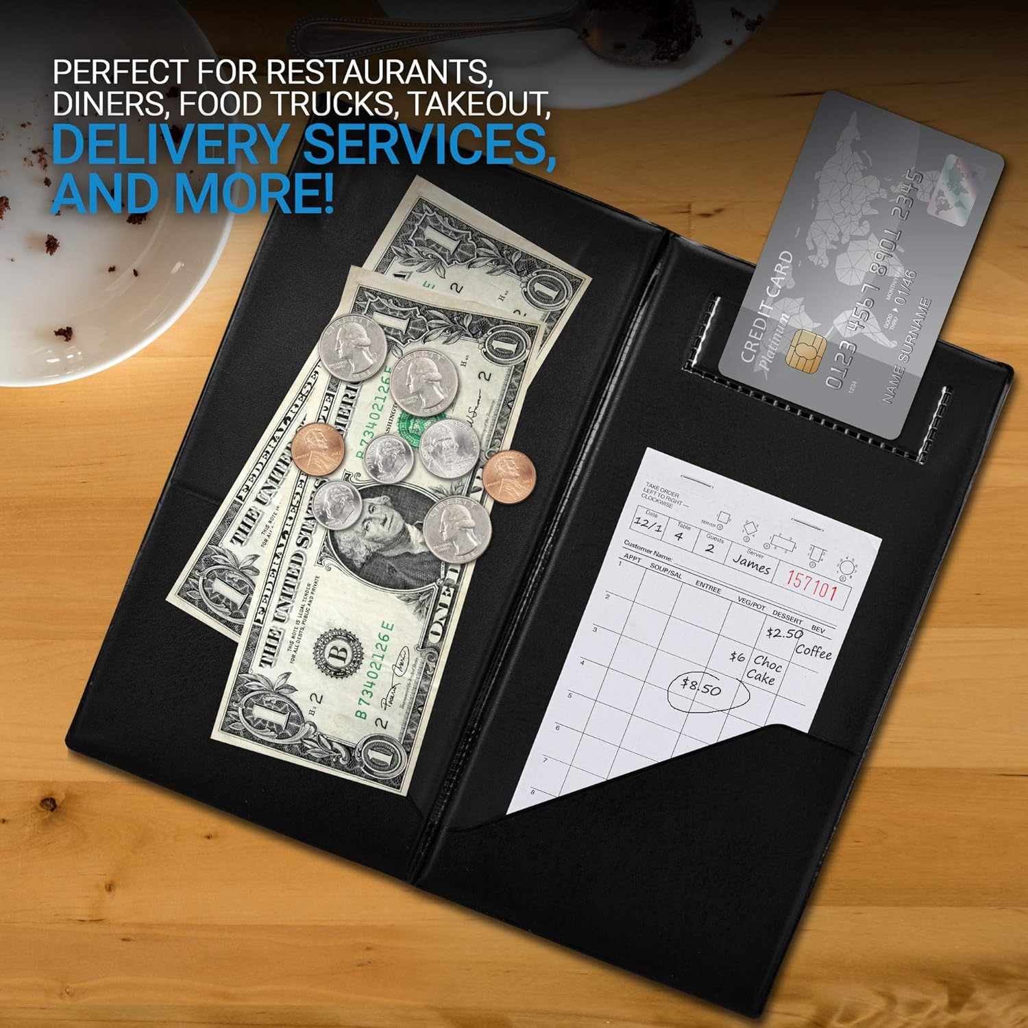 Stock Your Home White Guest Check Pads (10 Count) - 1 Part Guest Check Pads - Server Notepads and Waitress Order Pads - Check Pads for Diners, Restaurants, Food Trucks, Takeout and Delivery Services : Industrial & Scientific