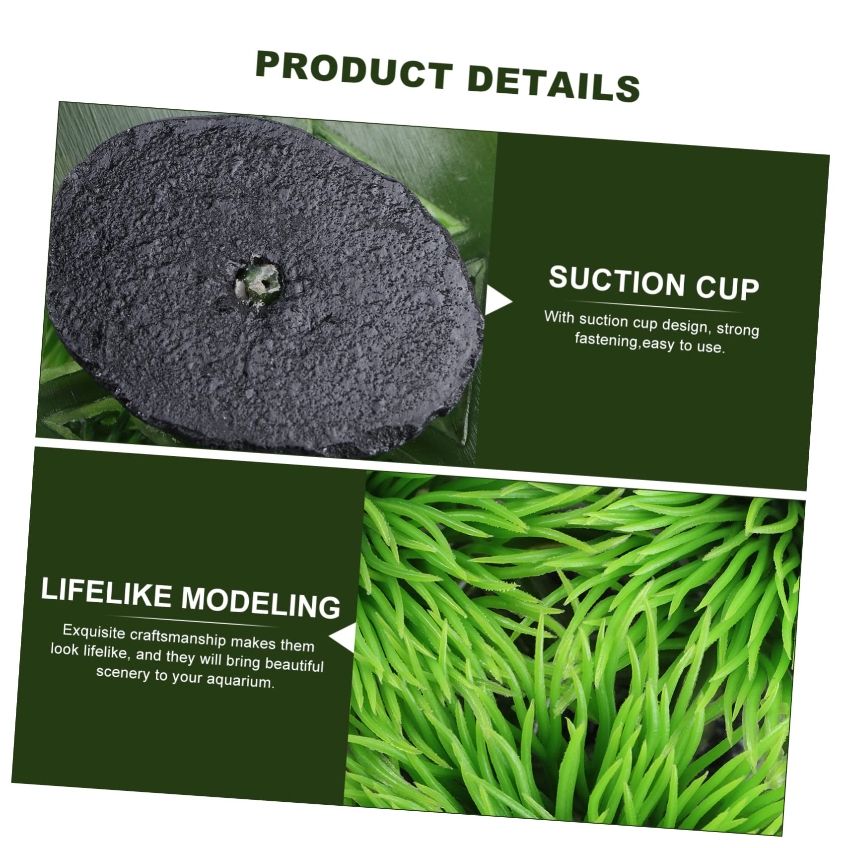 Toddmomy 4piezas Plantas Artificiales para Acuario De Simulación Lifelike para Decoración De Peceras y Nidos De Reproducción De Peces para Agua Dulce y Salada