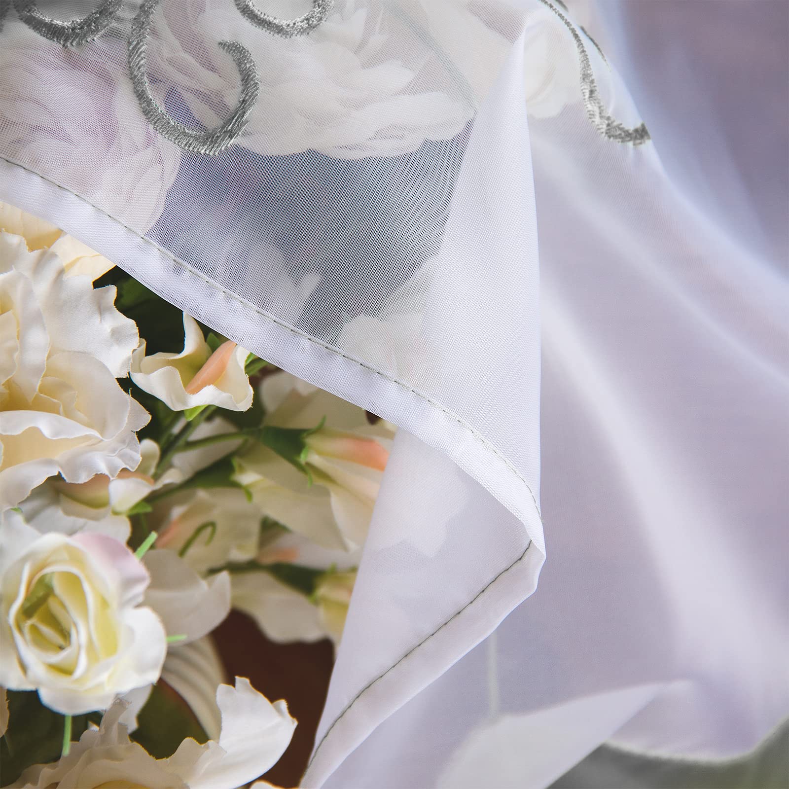 SIMPVALE Tende Romane, Grigio 100x140cm Tenda a Pacchetto Finestra, Tende Interne Voile per Camera da Letto, Studio, Cucina