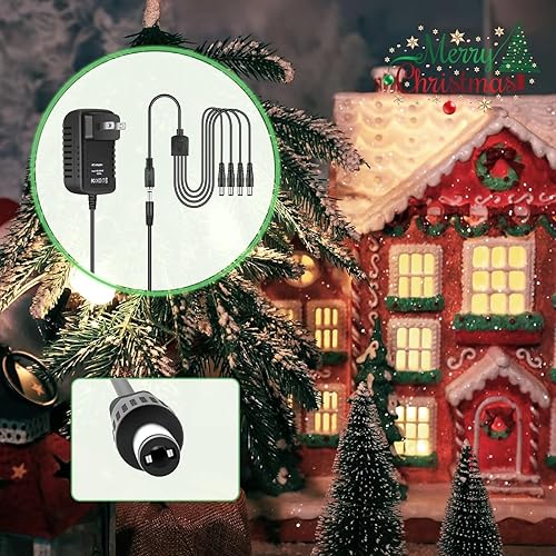 Miniatura 2 de SLLEA Adaptador de CA de repuesto para Lemax iluminado 94564 44241 64517 74269 74274 Christmas Village SPO