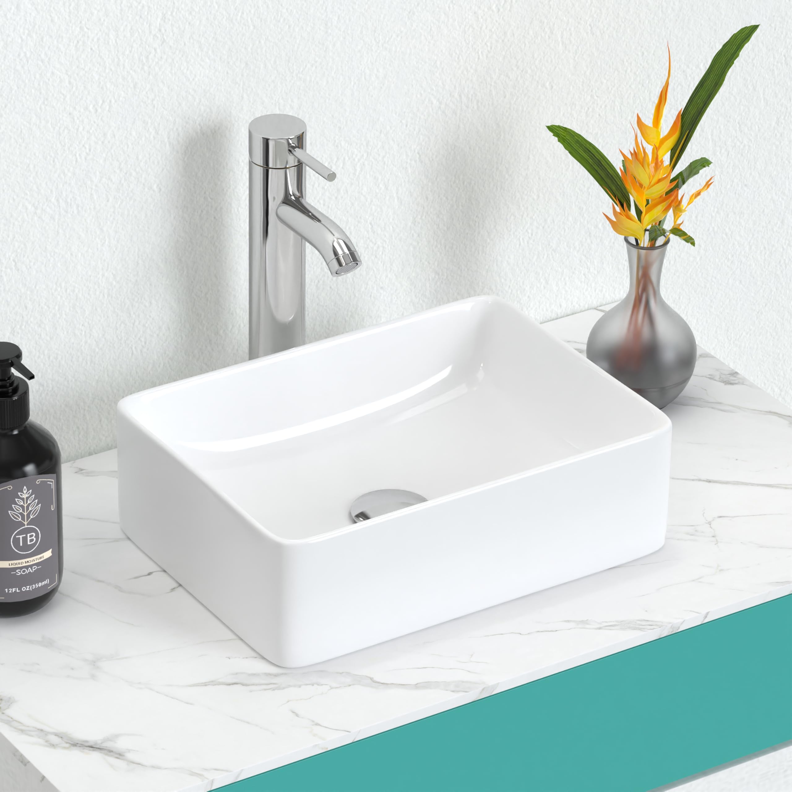 yuka♡　0205 J-FAMILY 14.5'' x 10.6'' Bathroom Small Vessel Sink Above