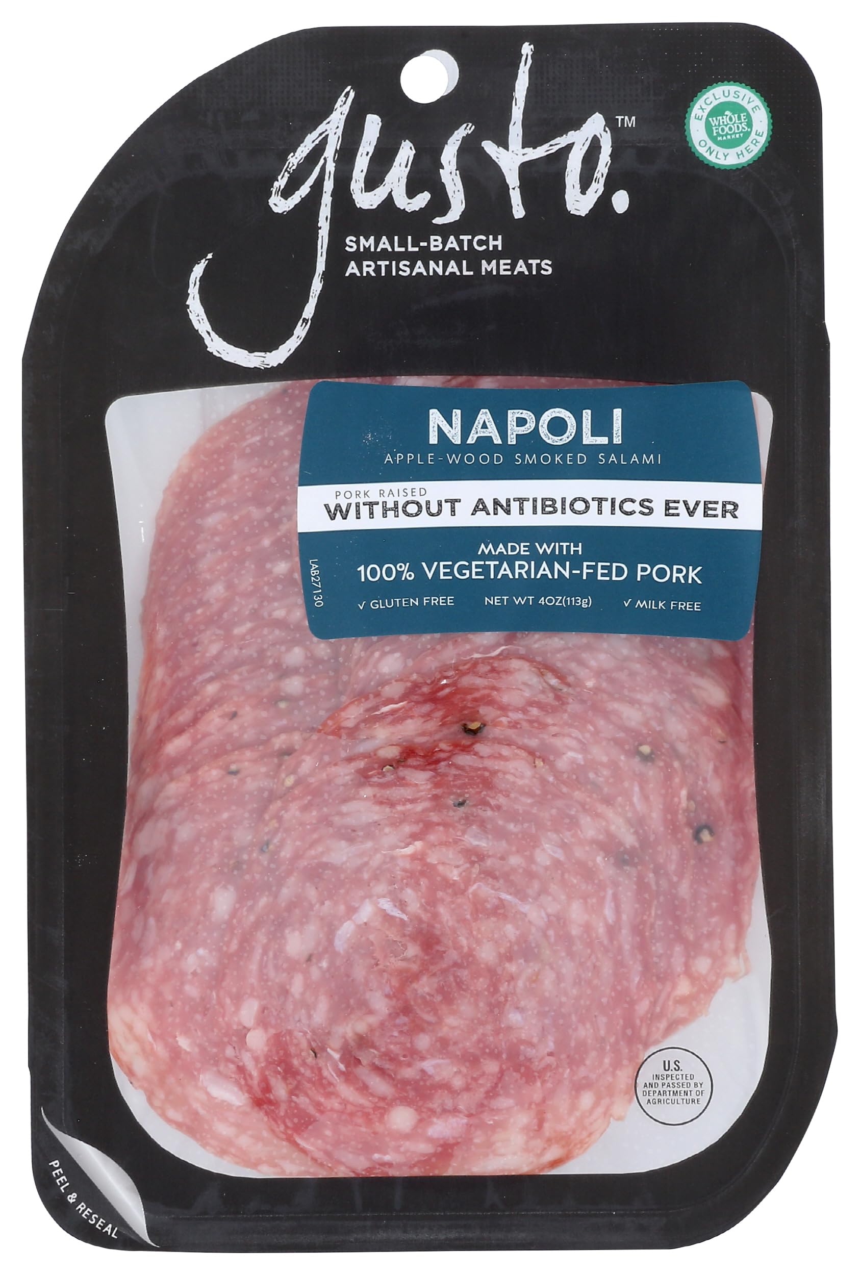 GUSTO Sliced Napoli Salami, 4 OZ