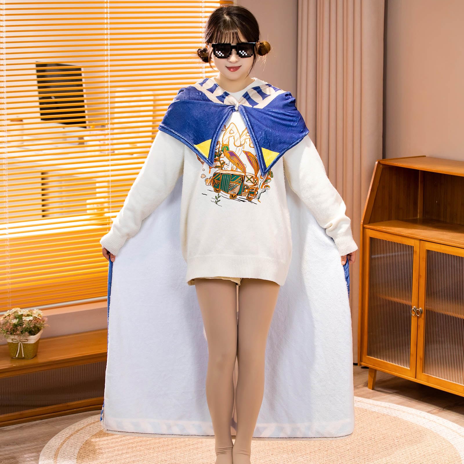 MARUKQW Princess Zelda Tears of The Kingdom Hyrulelu Velvet Adult Male  Female Cosplay Hooded Long Cape Cloak Costumes Dress Up Big Cape Overall  Length 66.93 Inches Blue, Blue, Medium-sizd : Amazon.com.au: Toys