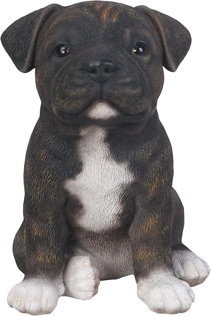 Vivid Arts - Pet Pals Brindle Staffordshire Home or Garden Decoration (PP-STF4-F)
