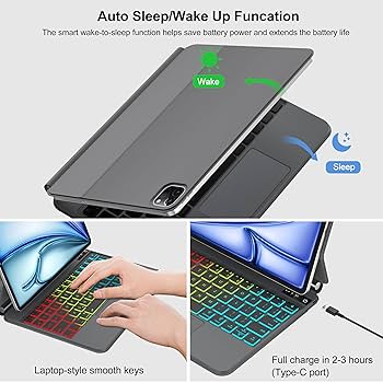 Amazon.com: iPad Air 11 inch Keyboard Case (M3/M2) 2025/2024