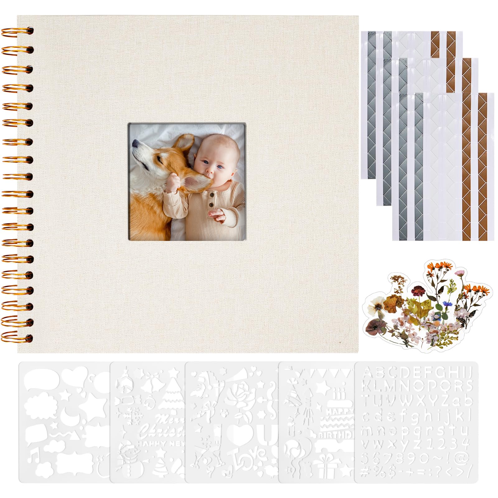 Album fotografico per scrapbooking, 25,4 x 25,4 cm, copertina
