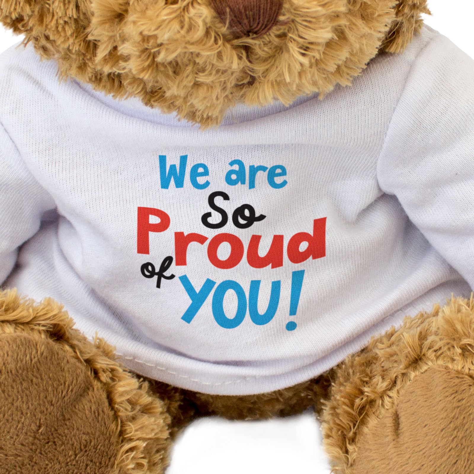 Big Red Egg WE ARE SO PROUD OF YOU - Teddy Bear - Cute Soft Cuddly Adorable - Gift Present, Brown - Image 3