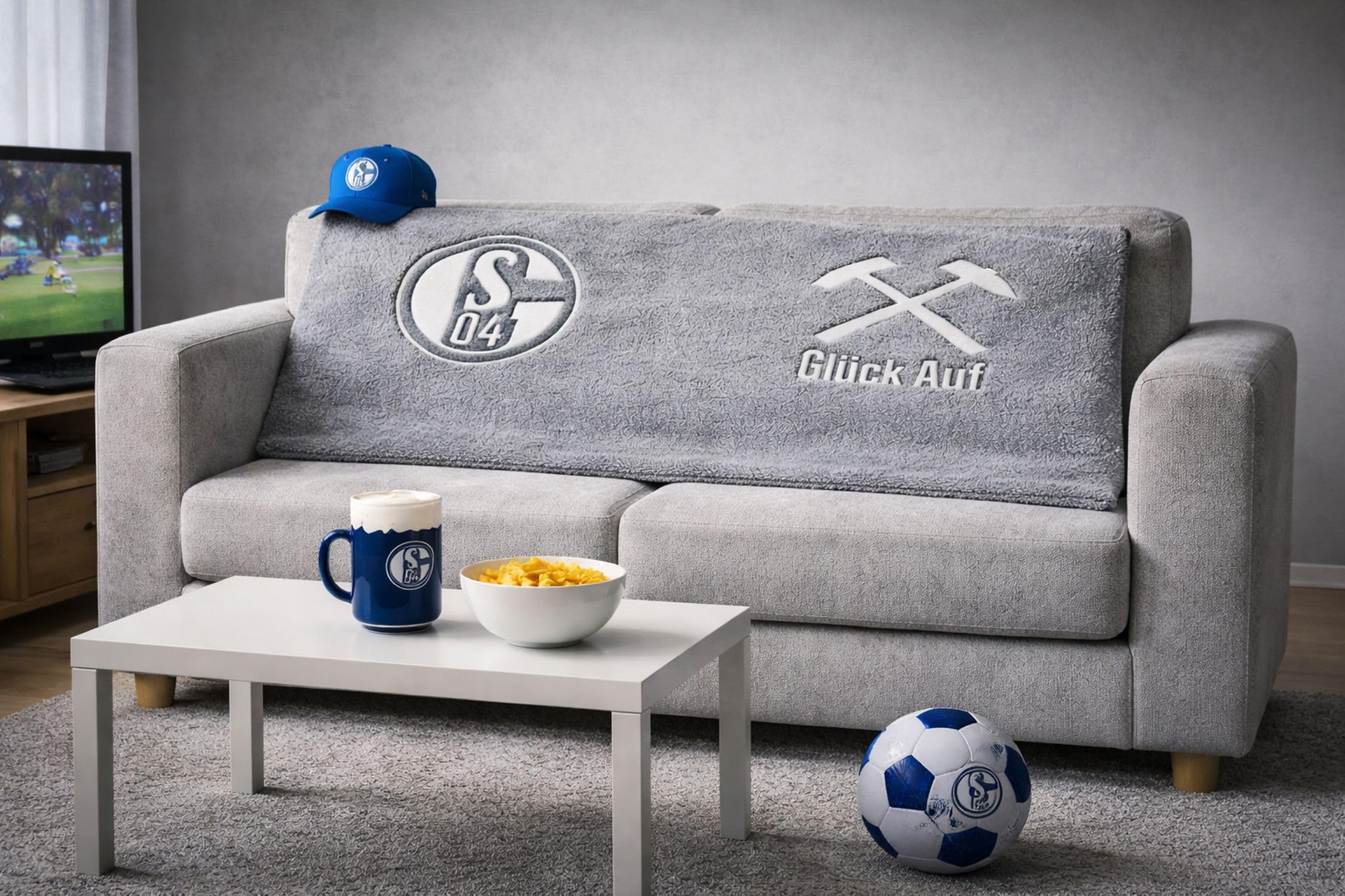 FC Schalke 04 Wohndecke Glow in The Dark