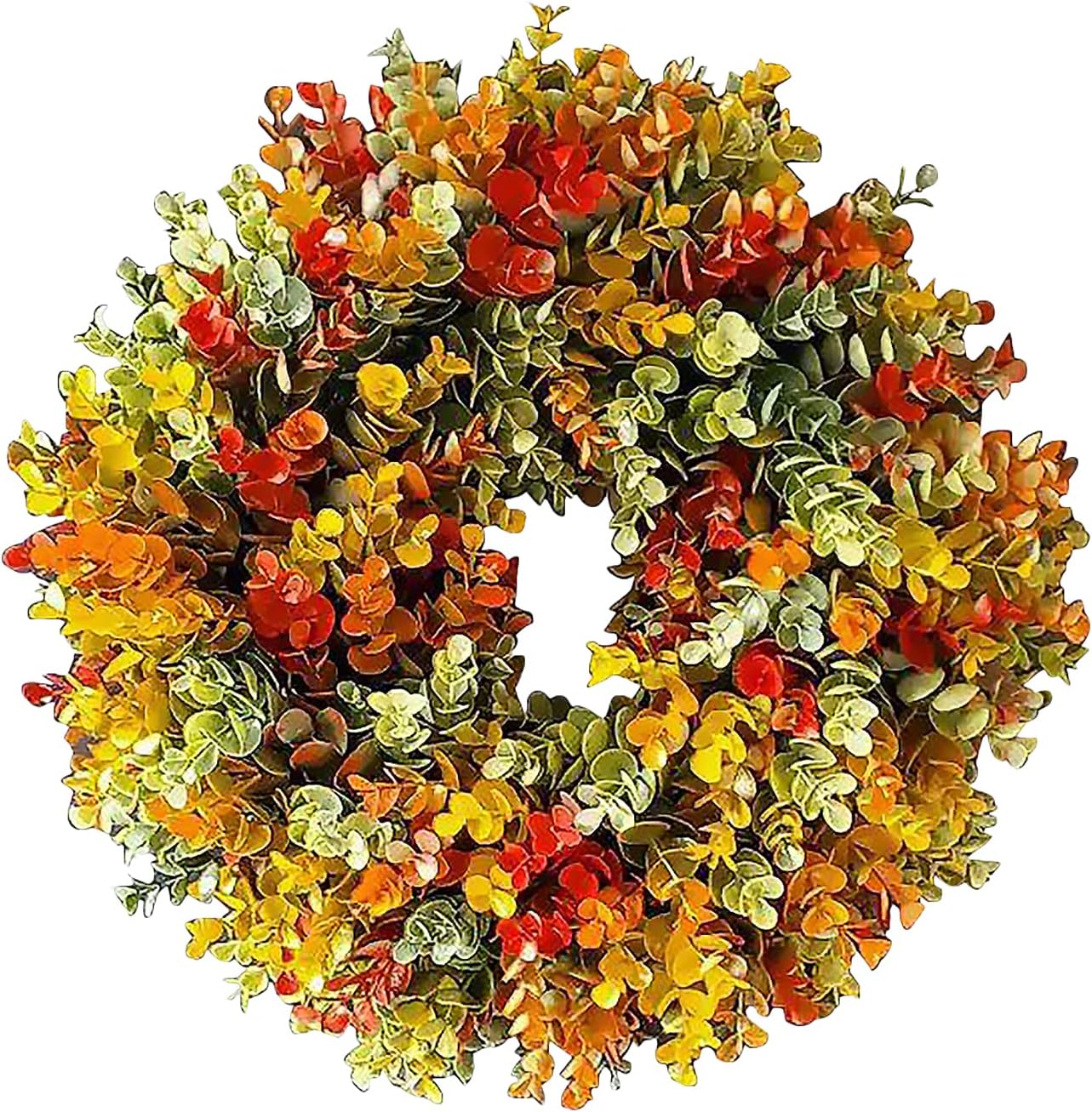 Herbstkranz Mit Magnolien & Granatäpfeln - Deko Für Haustür & Wohnung