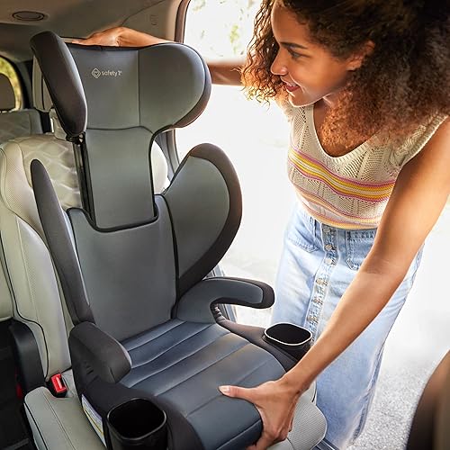 Miniatura 16 de Safety 1st Grow and Go - Asiento elevador 2 en 1 para automóvil con ComfortWings, convierte el respaldo alto a sin respaldo, 19 pulgadas de ancho,