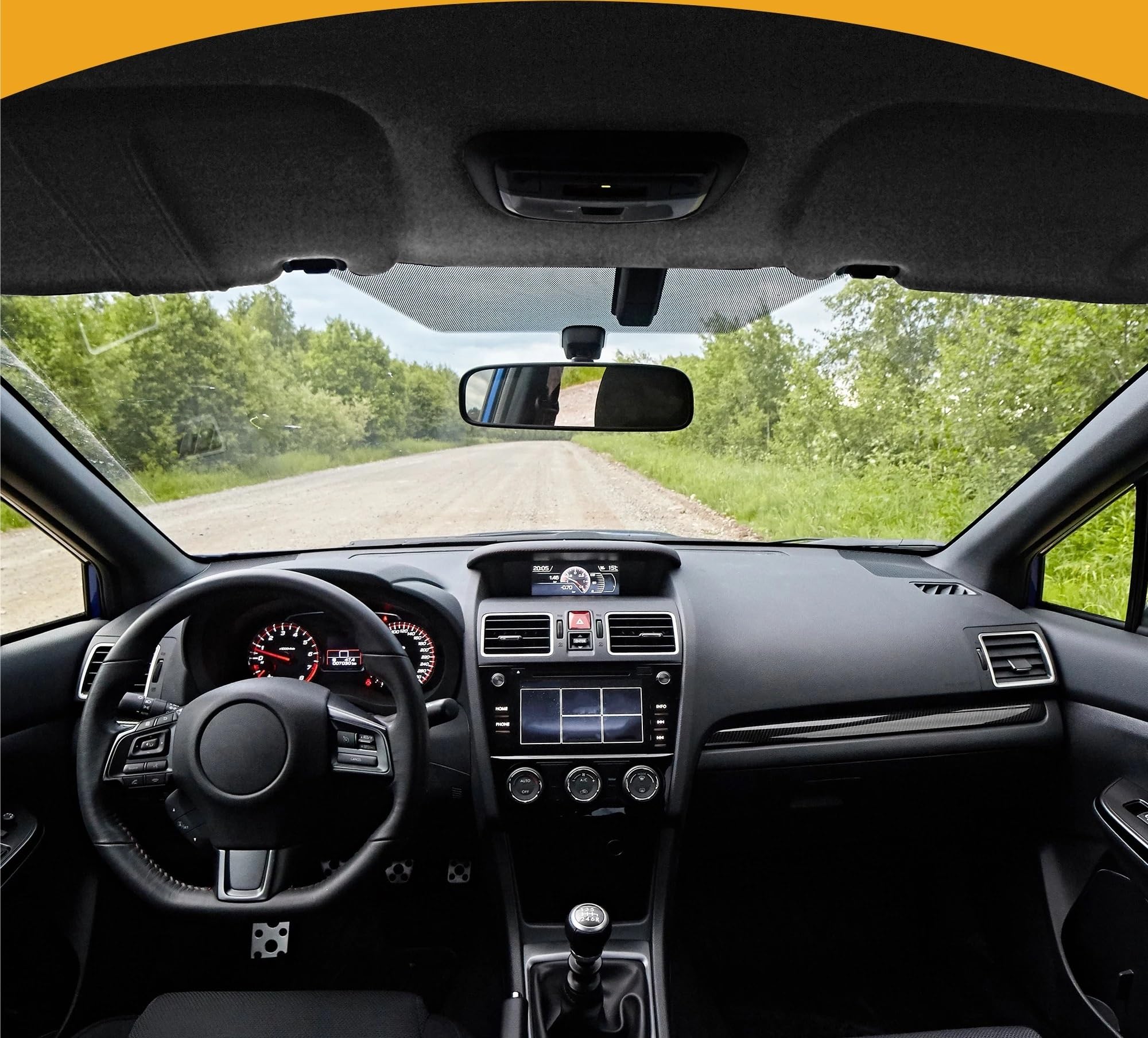 Tessuto per Rivestimento Tetto Auto Rivestimento Interno Tetto Auto in Pelle Scamosciata/Alcantara, Schiuma, Nero (Varie Misure)(193cmx145cm Black)