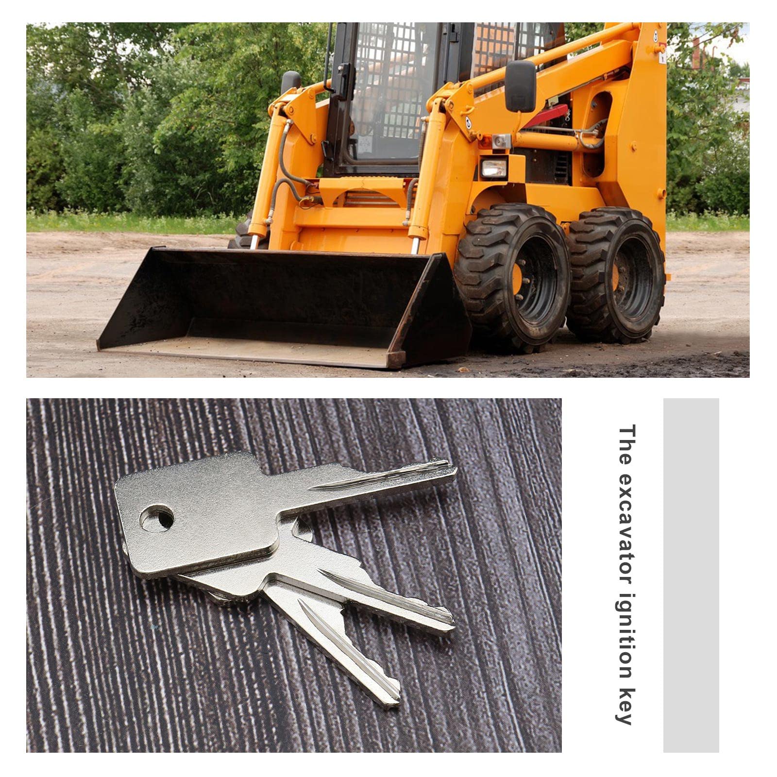 10 chiavi di accensione D250 307852A1 6693241 6709527 compatibili con Terex compatibile con Grove compatibile con carrello elevatore JLG