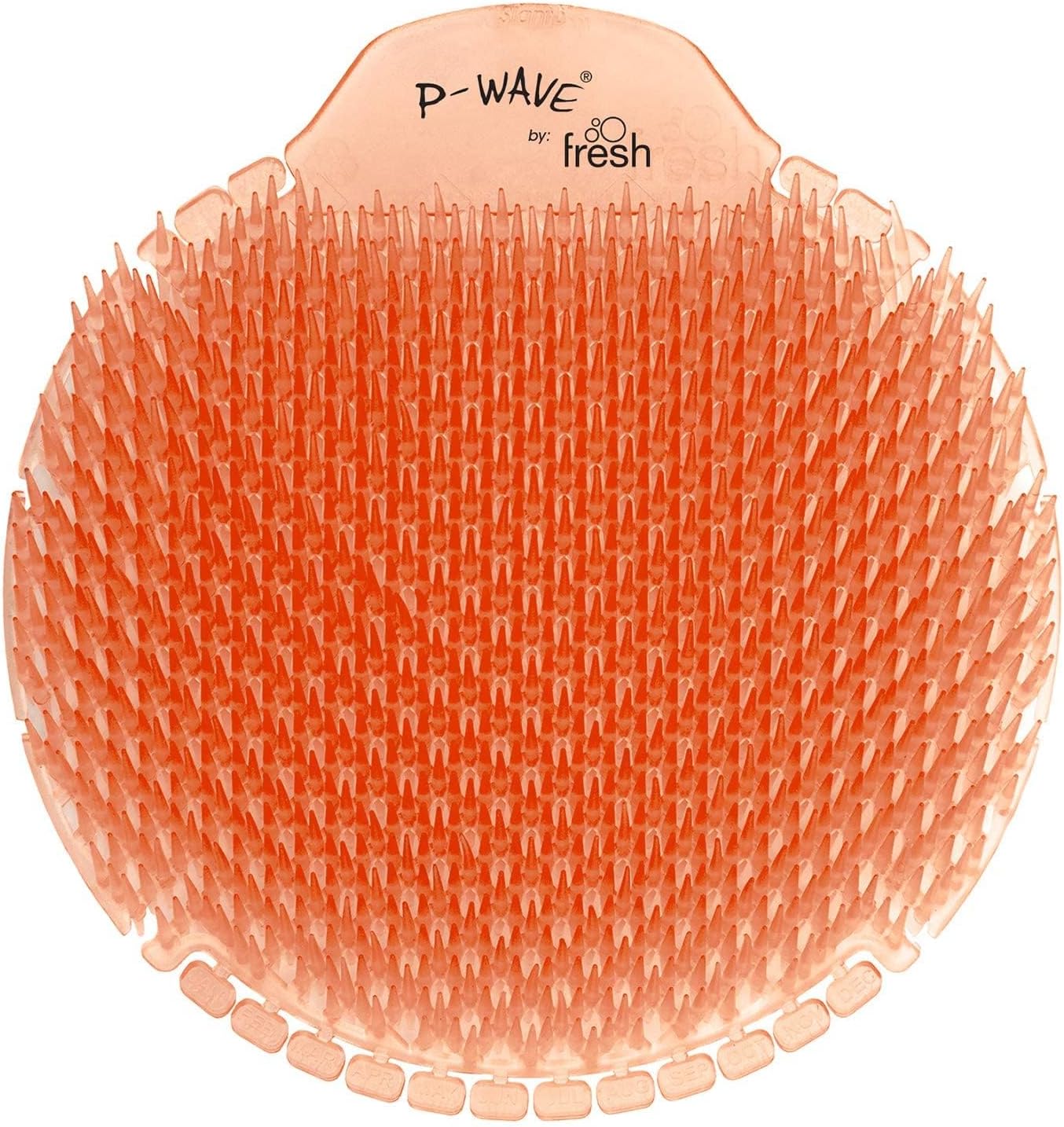 P-Wave Slant6 Urinal Mats Scented, 10 Screens Pack, Fits Most Urinals & Waterless, Long Lasting 30 Days Urinal Deodoriser & Odour Neutraliser, Anti-Splash Guard Slanted Bristle, Mango