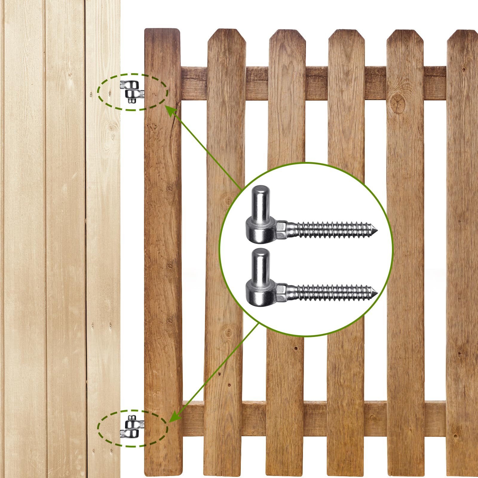 Snapklik.com : Insaga One-Piece Molding Chain Link Lag Screw Hinge, 304 ...