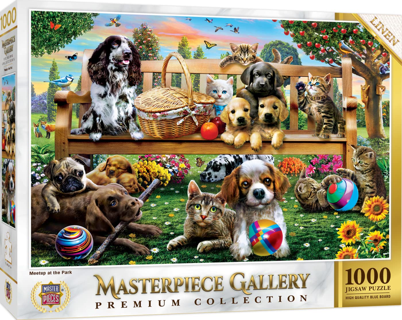 MasterPieces 1000 Piece Jigsaw Puzzle for Adults, Family, Or Youth - Meetup at The Park - 26.75"x 19.25"