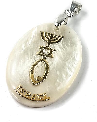 Colgante de nazaret con diseño de estrella mesiánica de David Menorah