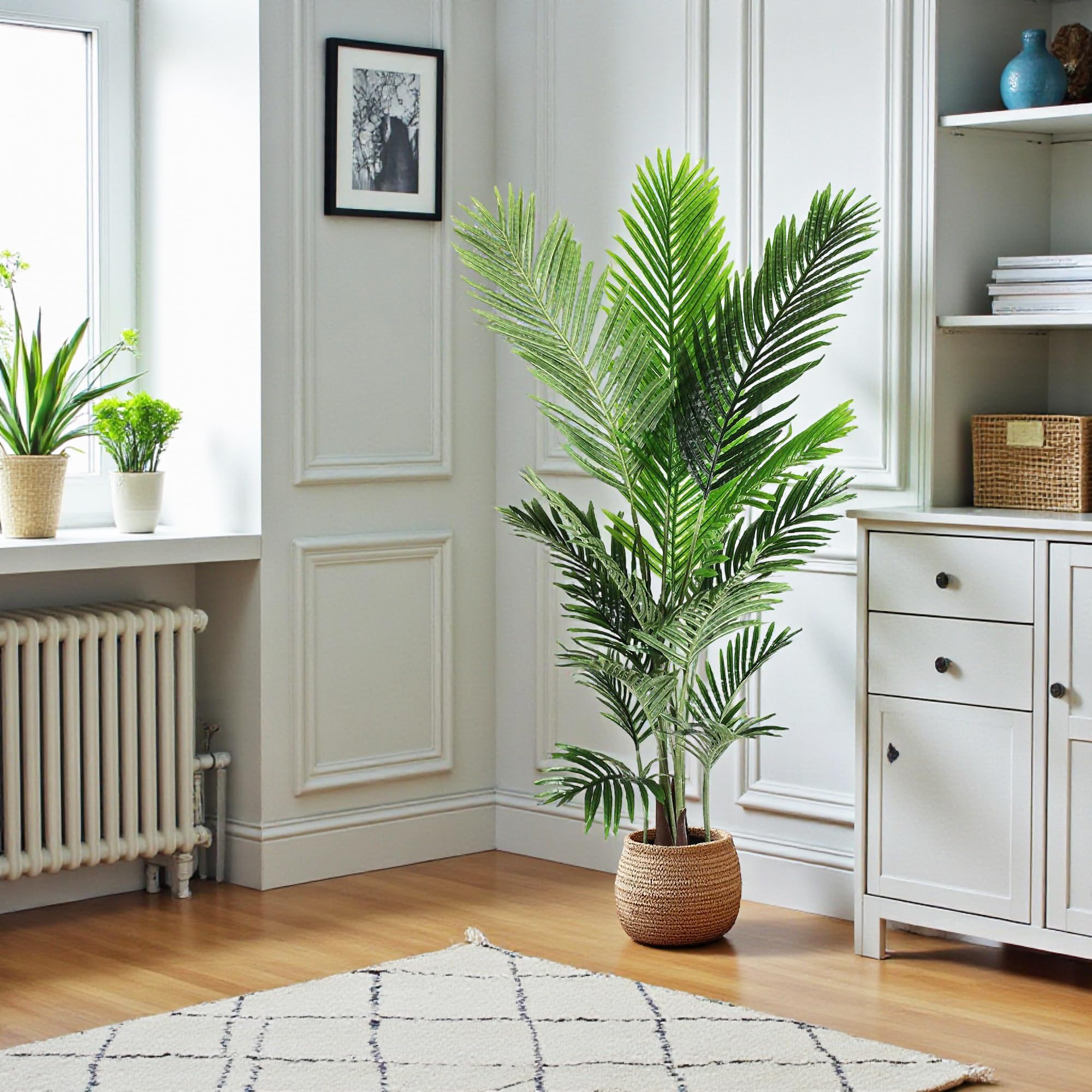 kunstmatige Boom Kunstmatige Boom Nep Ingemaakte Canna Planten Woonkamer Indoor Kunstmatige Plant Party Home Office Fashion Art Decoration kunstmatige plant (Color : B Flowerpot, Size : 140CM