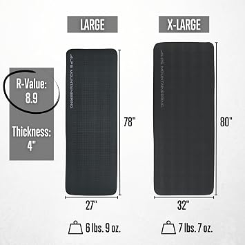 ALPS Mountaineering Outback, Self-Inflating Foam, Luxury Camping Air Pad