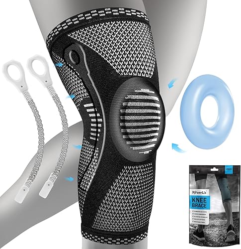 Vista 23 de POWERLIX Rodillera de compresión (par) – La mejor rodillera para el dolor de rodilla para hombres y mujeres – Soporte de rodilla para correr