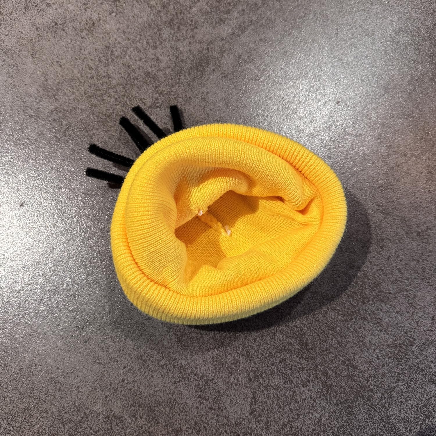 Halloween Hat Yellow Beanie Knit Hats Adult Costume Accessories Cuffed Cap Cosplay Party - Image 3