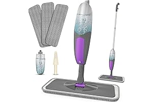 Swiffer Wet/Dry Floor Mop Starter Kit Floor Cleaner with Five Washable Pads
