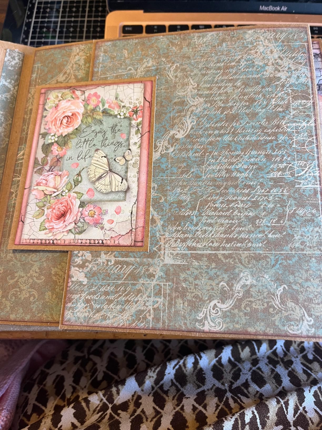 A lot of greens and blues