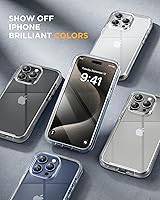 Vista 352 de Miracase Funda magnética para iPhone 14 de 6.1 pulgadas, protector de pantalla de vidrio templado integrado + protector de lente, compatible