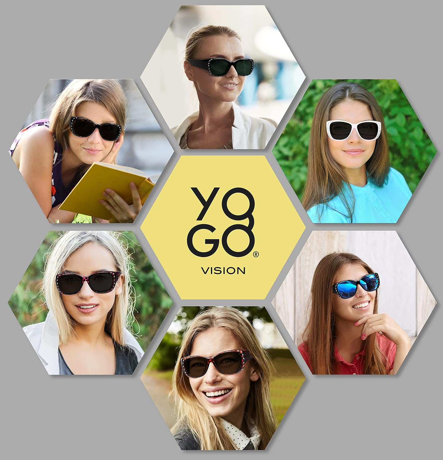 Sunglasses that Fit Over Glasses for Women UV Protection Polarized and HD Vision Fitover Eyeglasses - Image 2