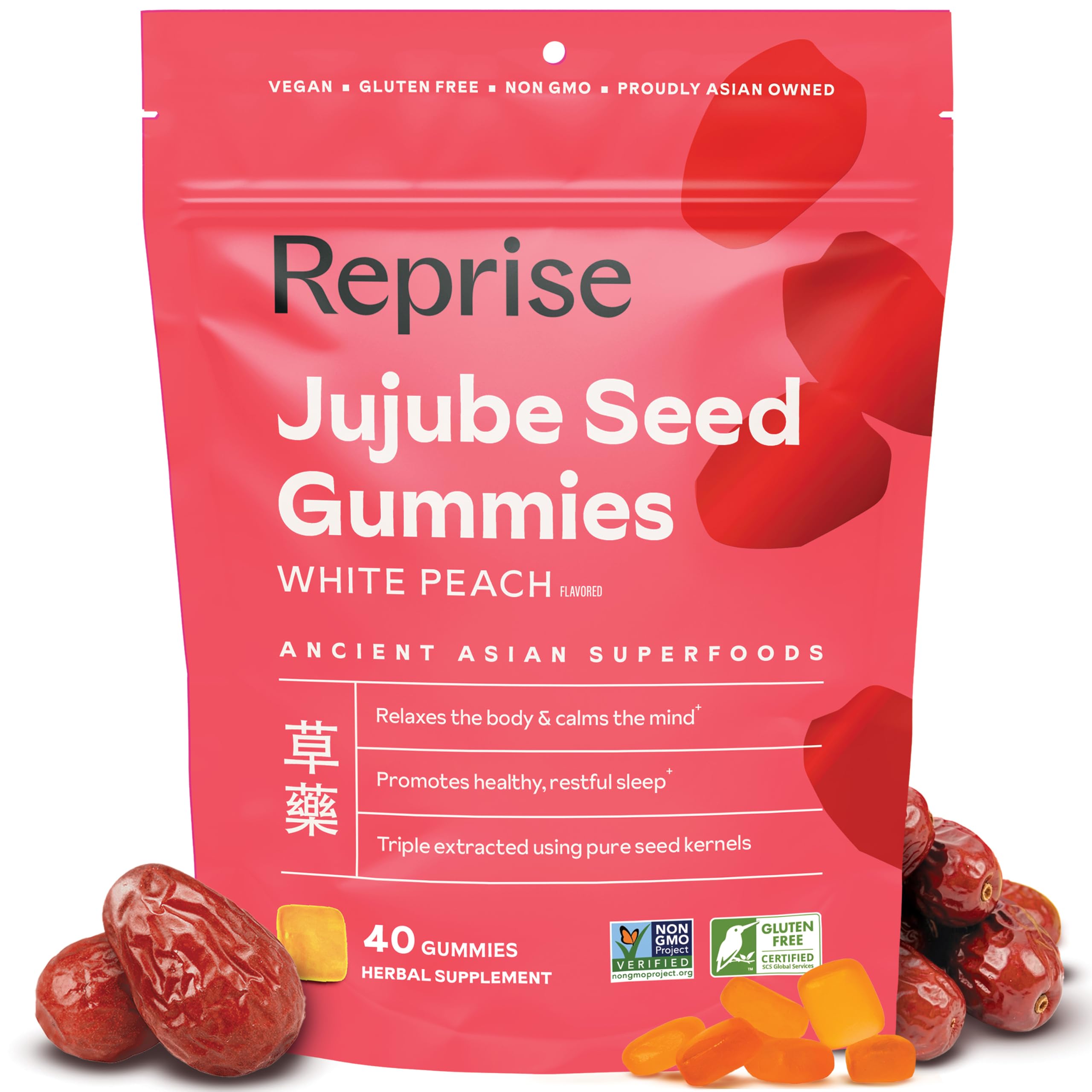 Amazon.com: Reprise Jujube Seeds in Daily Gummies, 300 mg Full