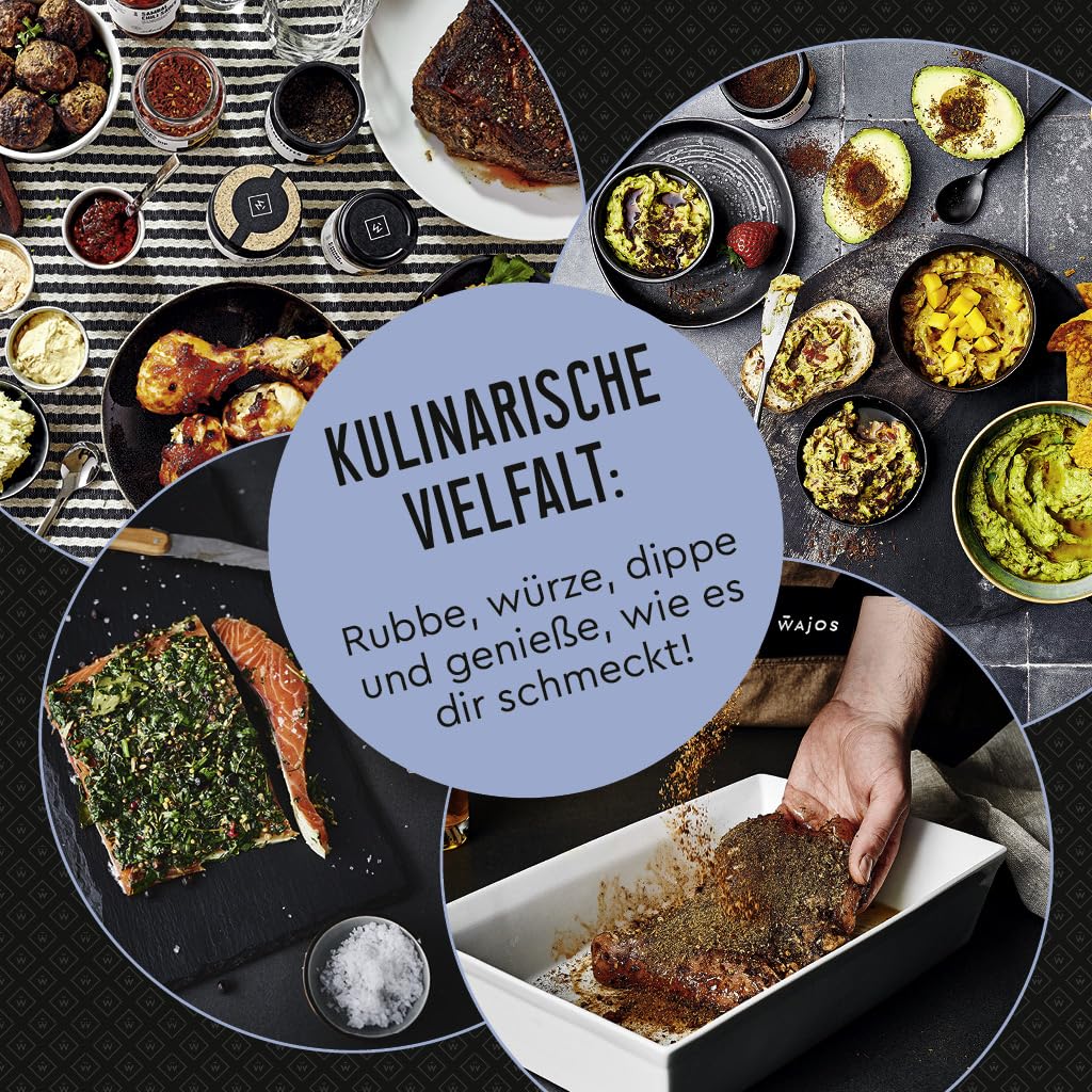 Wajos Geschenkset für Männer: 5 Produkte + Flyer mit Rezept-Ideen in Geschenkverpackung, besonderes Geschenk für Männer