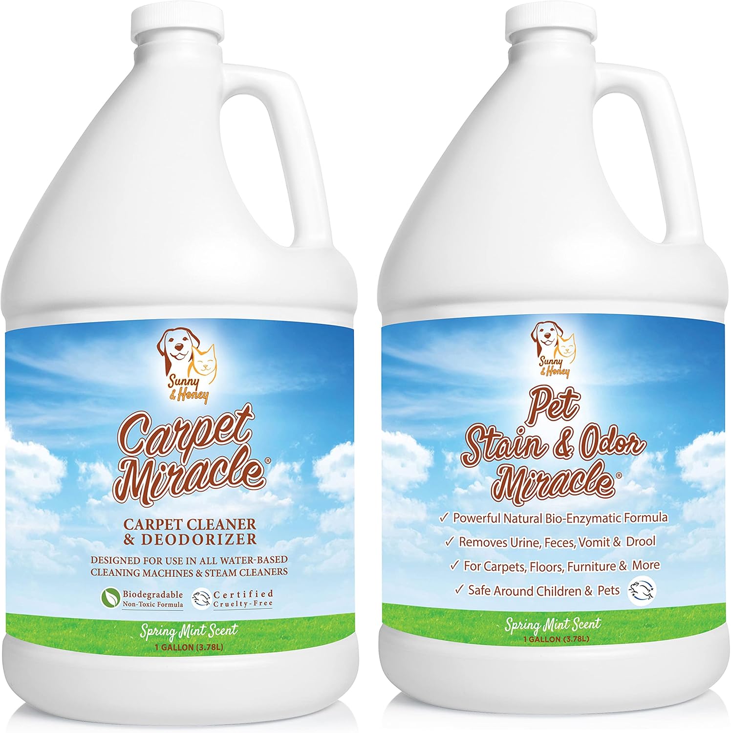 Carpet Miracle and Pet Stain & Odor Miracle Spring Mint