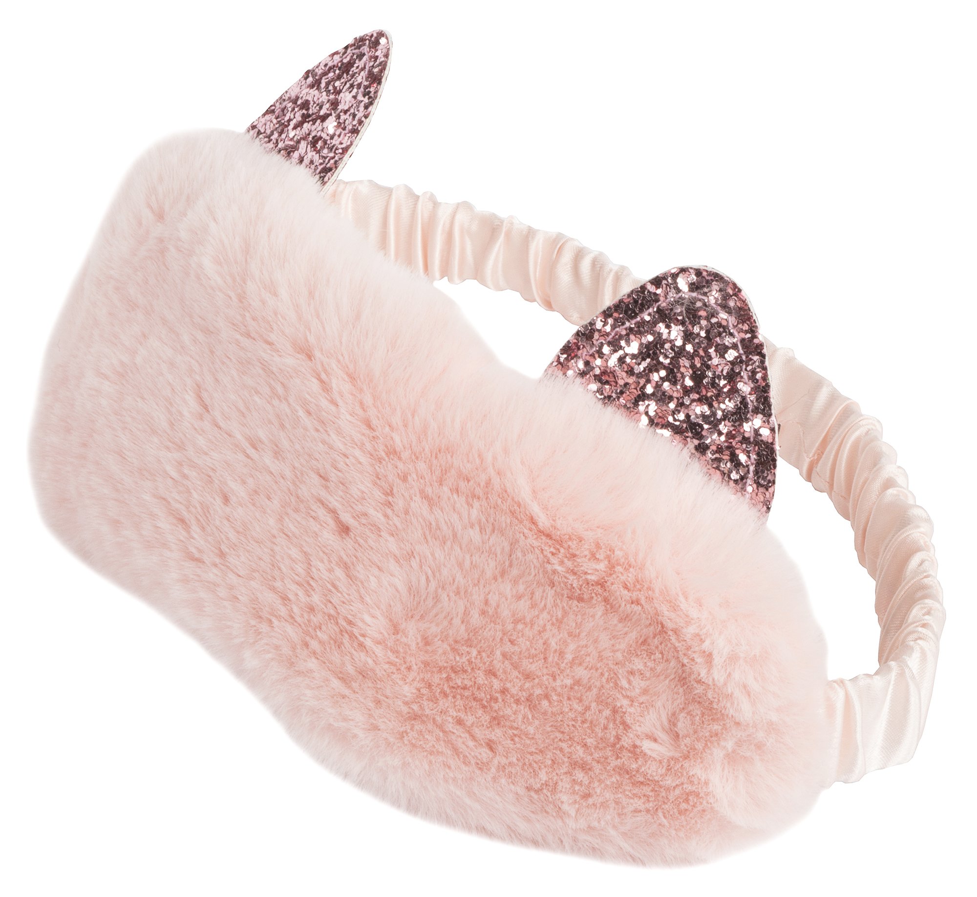 Maschera Per Dormire 3D A Forma Di Gatto Oro Rosa Con Tappi E Custodia - Blocco Totale Della Luce - 2