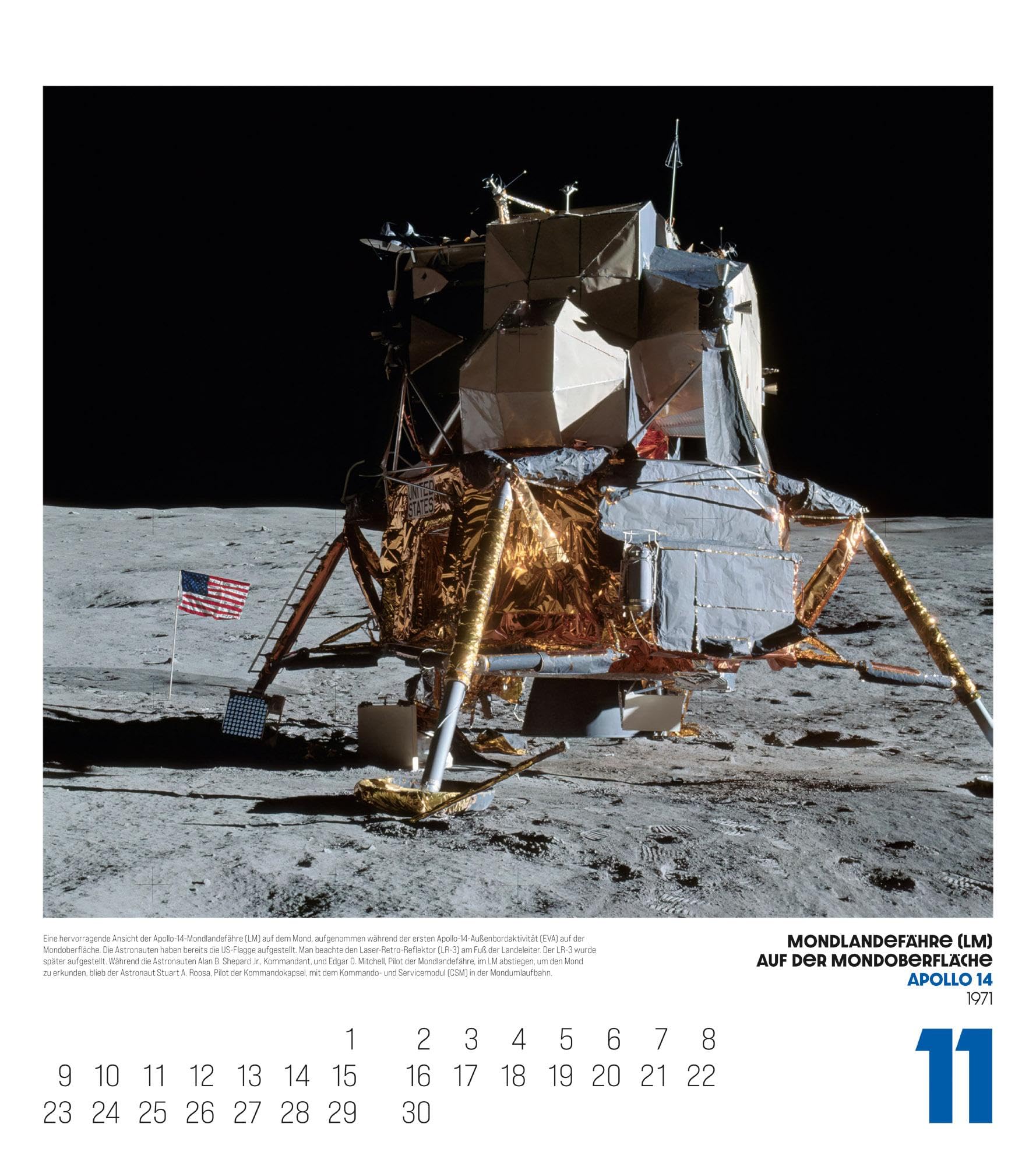 The Apollo Archives Kalender 2026 | Informativer Raumfahrt-Kalender im großen Hochformat (48x54 cm) | Analogfotografie der NASA