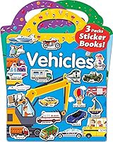 Walenced Reusable Sticker Book for Toddlers 3+ | 111 Waterproof Stickers Zoo Vehicle Farm | Travel Toys Birthday Gifts Kids